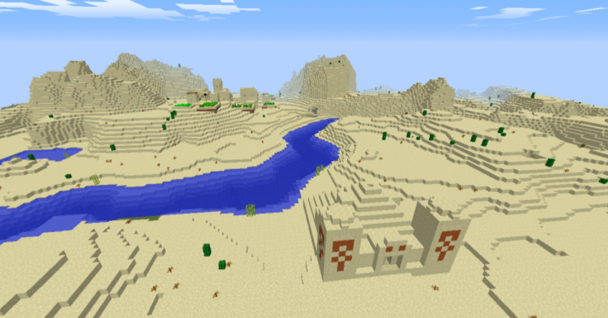 Image of a Minecraft world.